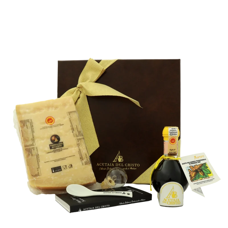 Aceto Balsamico Tradizionale di Modena DOP invecchiato in Rovere con Parmigiano Reggiano DOP